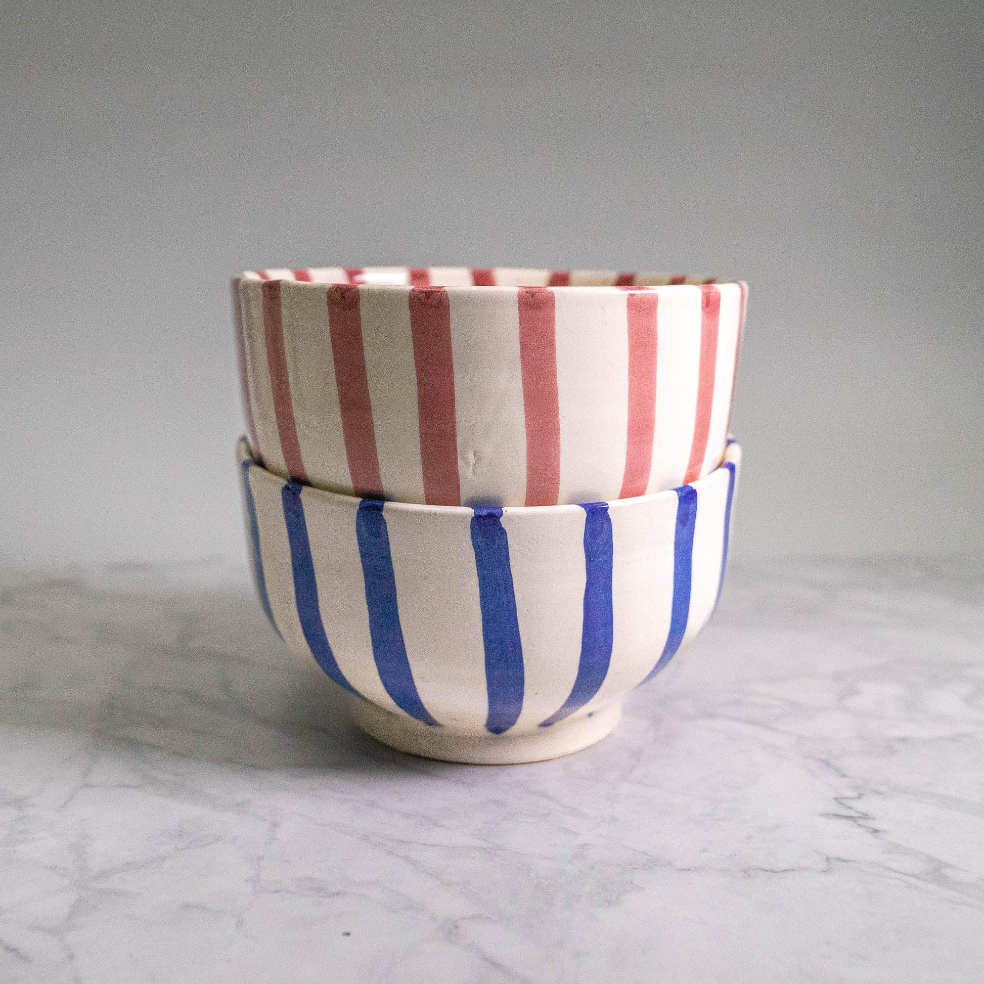 Bowl Stripes Blue 12cm - safi home design