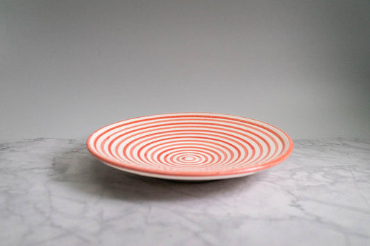 Plate Stripes Rose 22cm - safi home design