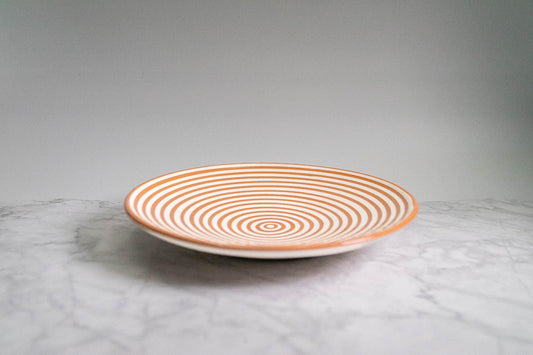 Plate Stripes Terracotta 22cm - safi home design