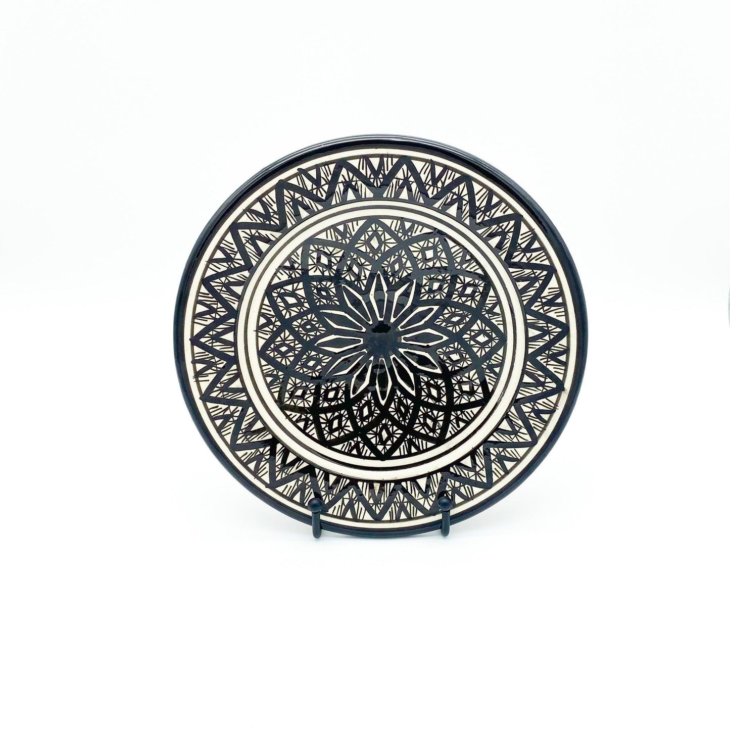 Plate Symmetry Black 21cm - safi home design
